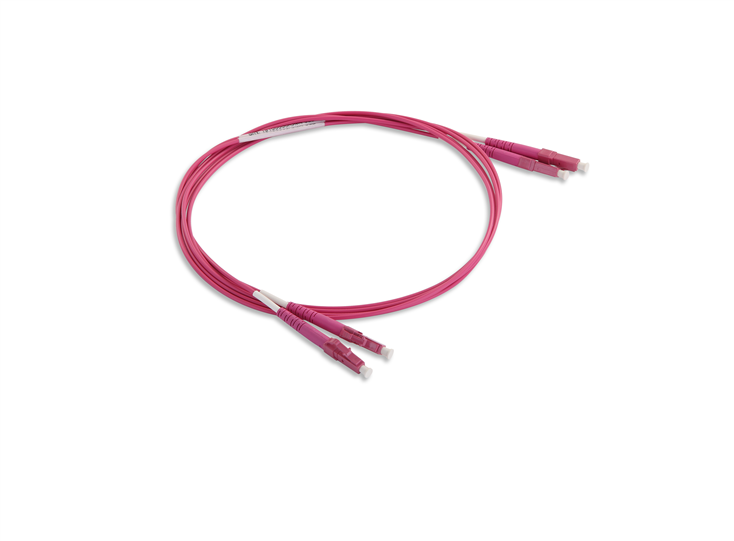 OM4 Duplex LC/UPC Fiber Optic Patch Cord