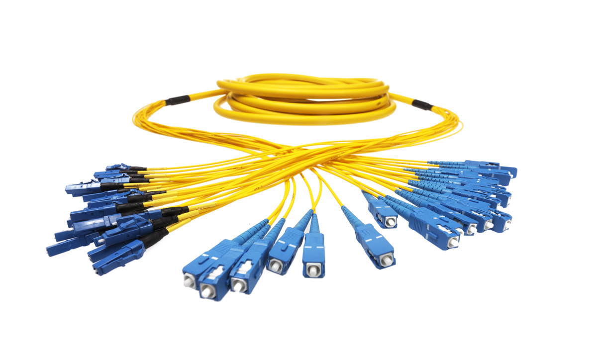 Single Mode Multicore LC/UPC-SC/UPC Breakout Cable